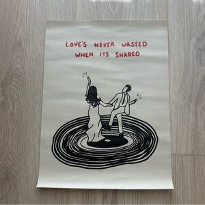 Record Player Dance Canvas Art Print Poster